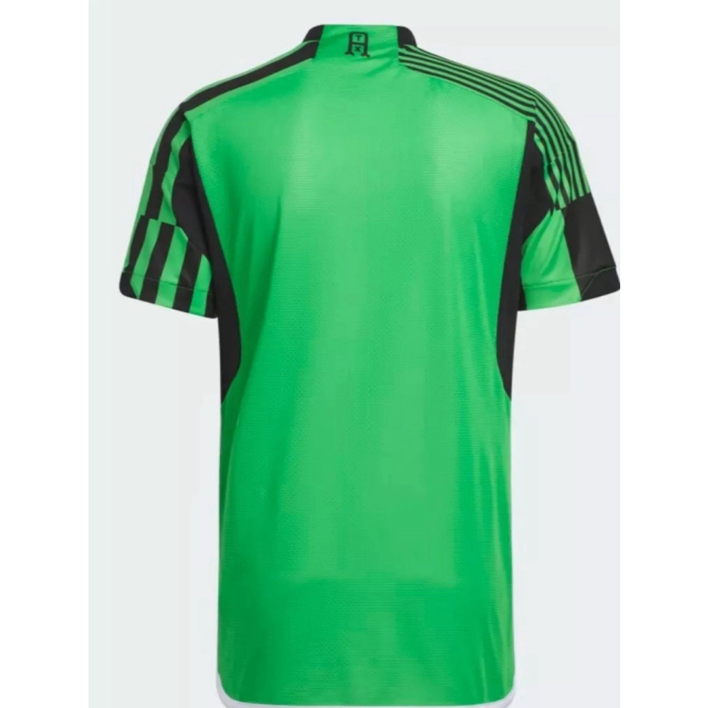Adidas MLS Austin FC Men Soccer Jersey HI1836 Green Stripe Black Sz Xs Flaw neck - Picture 9 of 16